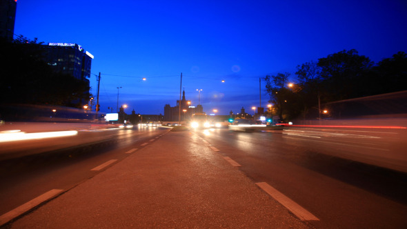Night Traffic Street View Night Traffic Street View