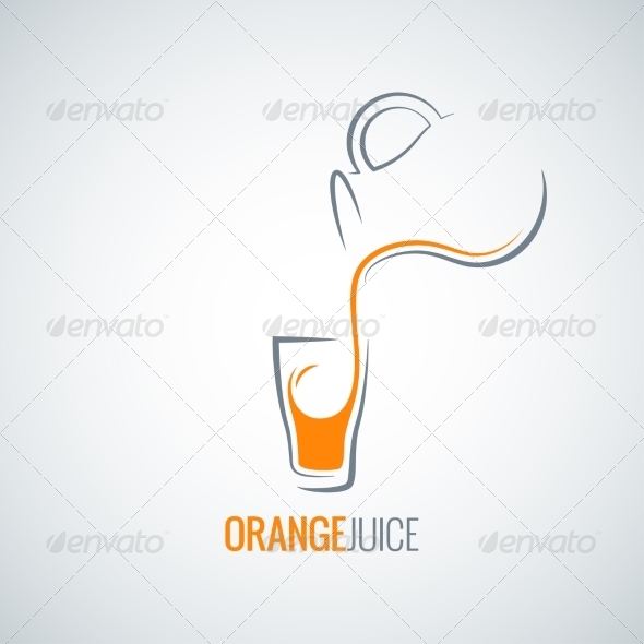 Orange Juice Glass Bottle Background