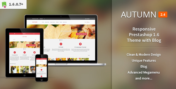 Autumn - Responsive Prestashop 1.6 Theme with Blog