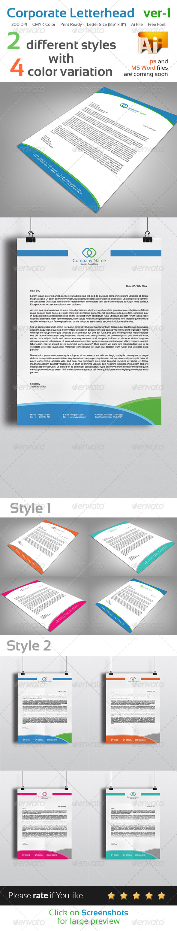 GraphicRiver Corporate Letterhead Ver-1 8205250 GraphicRiver Corporate Letterhead Ver-1 8205250