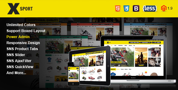 SNS Xsport - Premium Responsive Magento Theme