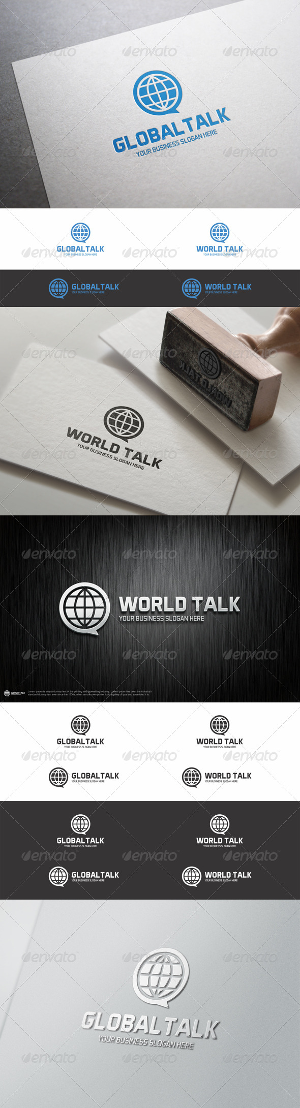 GraphicRiver Global Talk Logo Template 8205525 GraphicRiver Global Talk Logo Template 8205525