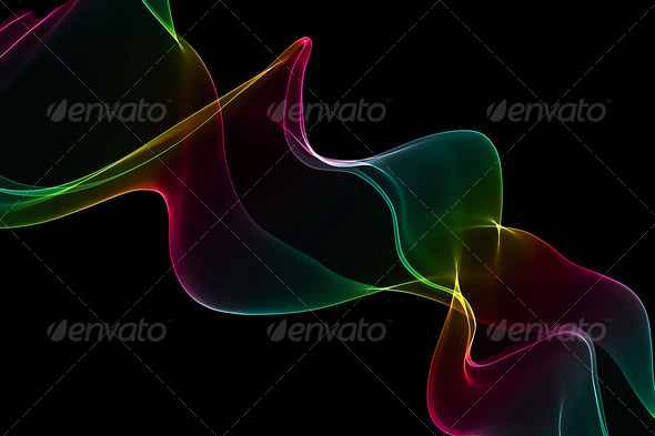 colorful wave smoke (Misc) Photo Download