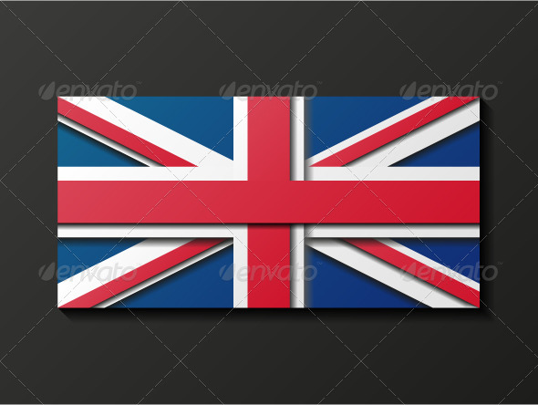 Modern Style Great Britain Flag