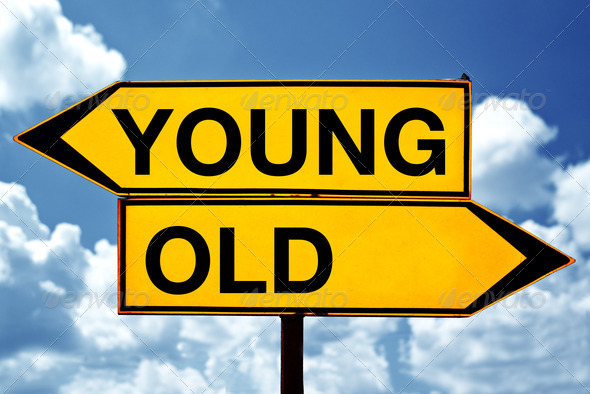 Young or old, opposite signs
