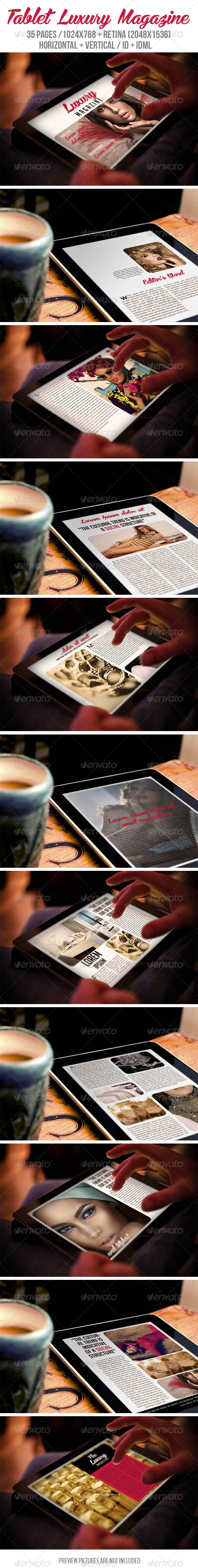 GraphicRiver Tablet Luxury Magazine 8206698 GraphicRiver Tablet Luxury Magazine 8206698