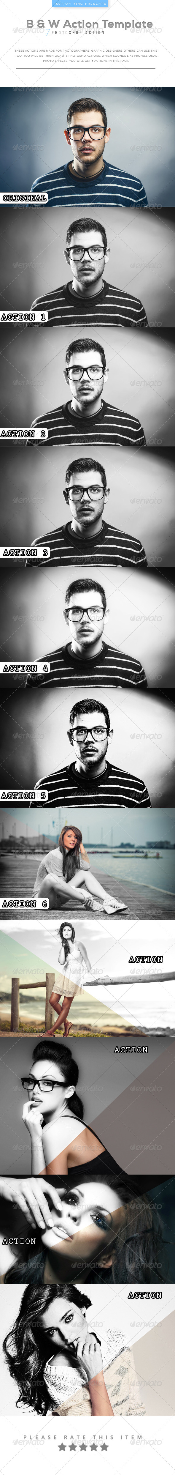 GraphicRiver B & W Action Template 8206976 GraphicRiver B & W Action Template 8206976