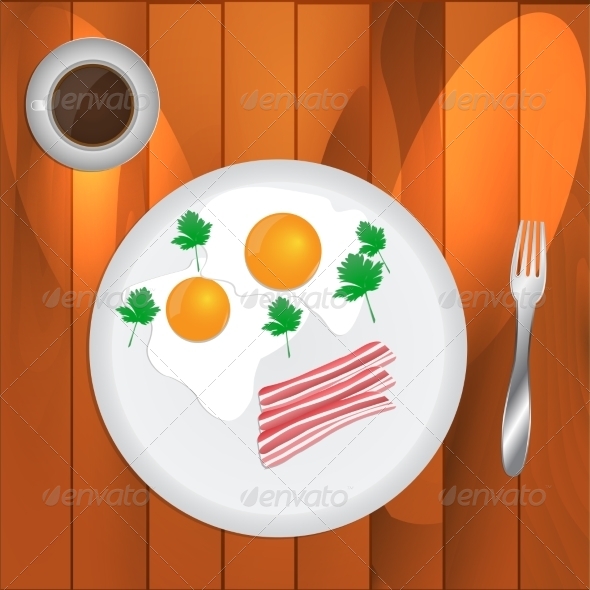 GraphicRiver Scrambled Eggs and Coffee 8207248 GraphicRiver Scrambled Eggs and Coffee 8207248