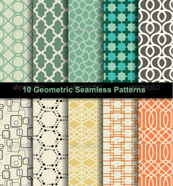 GraphicRiver Set Seamless Pattern Retro 8207567 GraphicRiver Set Seamless Pattern Retro 8207567