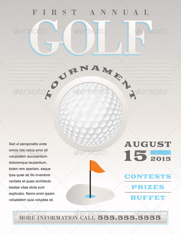 GraphicRiver Vector Minimal Golf Tournament Illustration 8208542 GraphicRiver Vector Minimal Golf Tournament Illustration 8208542