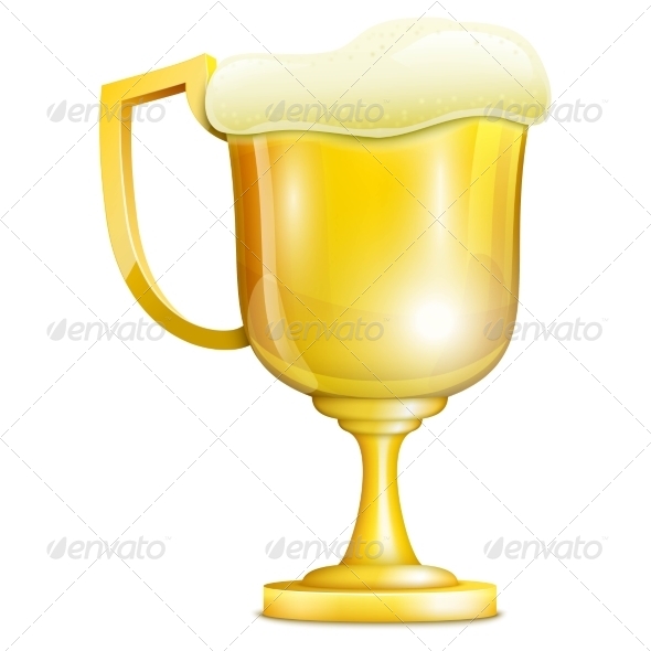 GraphicRiver Beer With Froth In Golden Mug 8209235 GraphicRiver Beer With Froth In Golden Mug 8209235