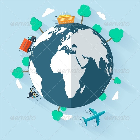 GraphicRiver Concept Delivering Goods Worldwide 8209340 GraphicRiver Concept Delivering Goods Worldwide 8209340