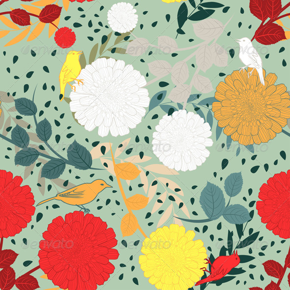 GraphicRiver Seamless Floral Pattern 8210327 GraphicRiver Seamless Floral Pattern 8210327