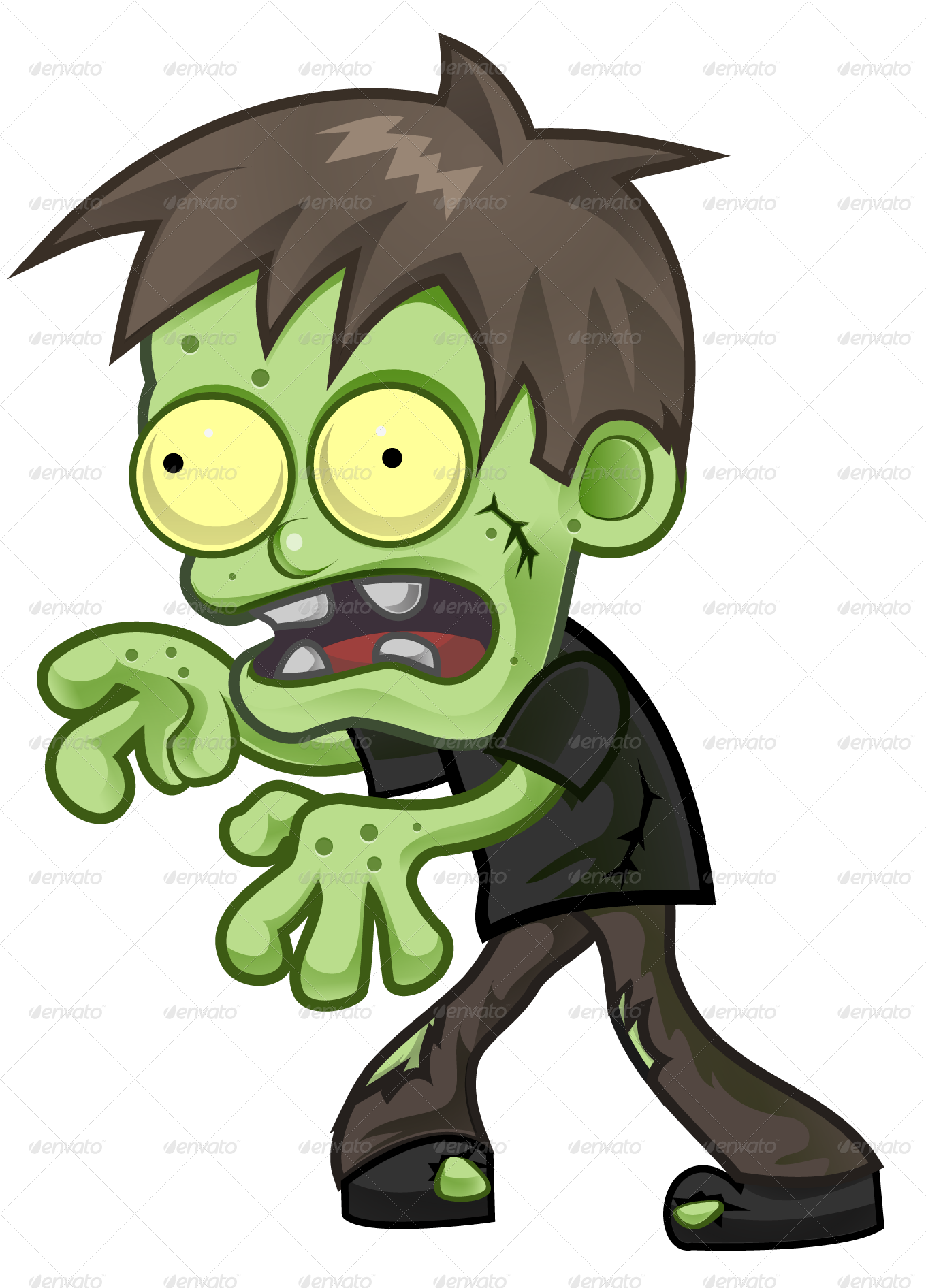 Cartoon Zombie by pasilan GraphicRiver