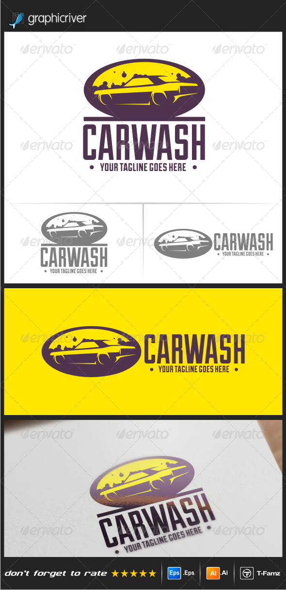 GraphicRiver Car Wash Logo Templates 8210583 GraphicRiver Car Wash Logo Templates 8210583