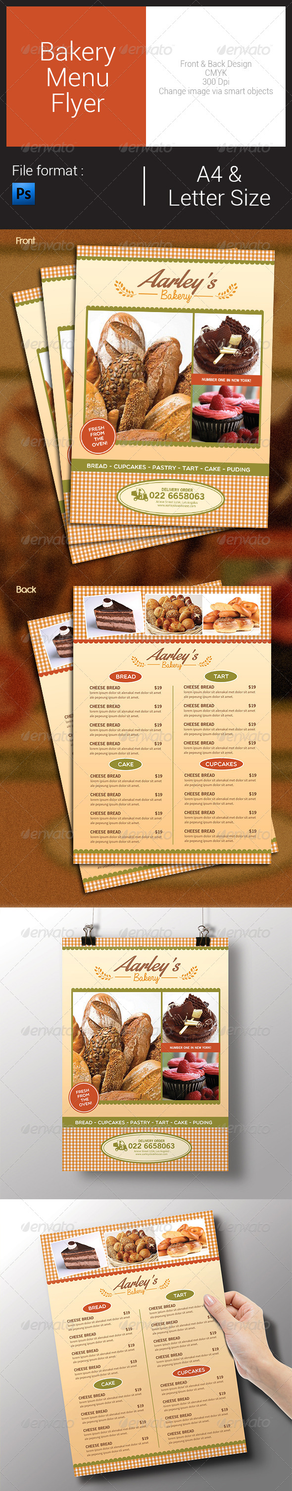 Bakery Menu Flyer Bakery Menu Flyer