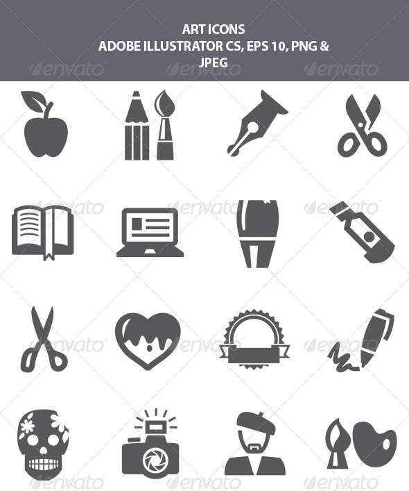 GraphicRiver Art Icons 8214464 GraphicRiver Art Icons 8214464