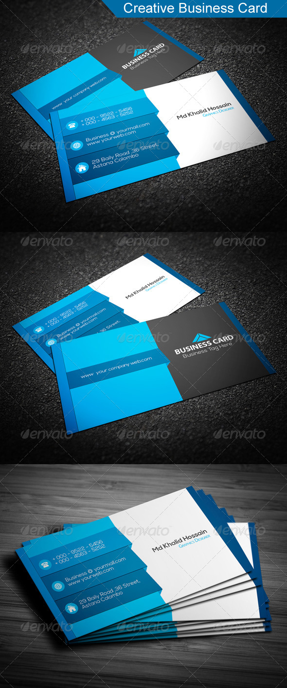 GraphicRiver Creative Business Card 8215022 GraphicRiver Creative Business Card 8215022