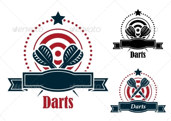 GraphicRiver Darts Emblem 8215330 GraphicRiver Darts Emblem 8215330