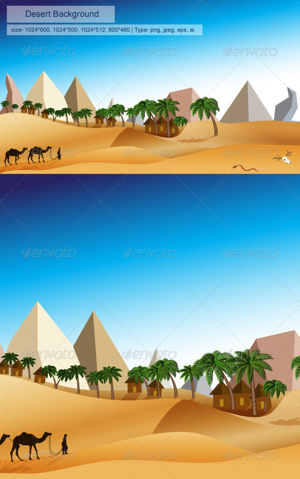 GraphicRiver Desert Background 8215670 GraphicRiver Desert Background 8215670