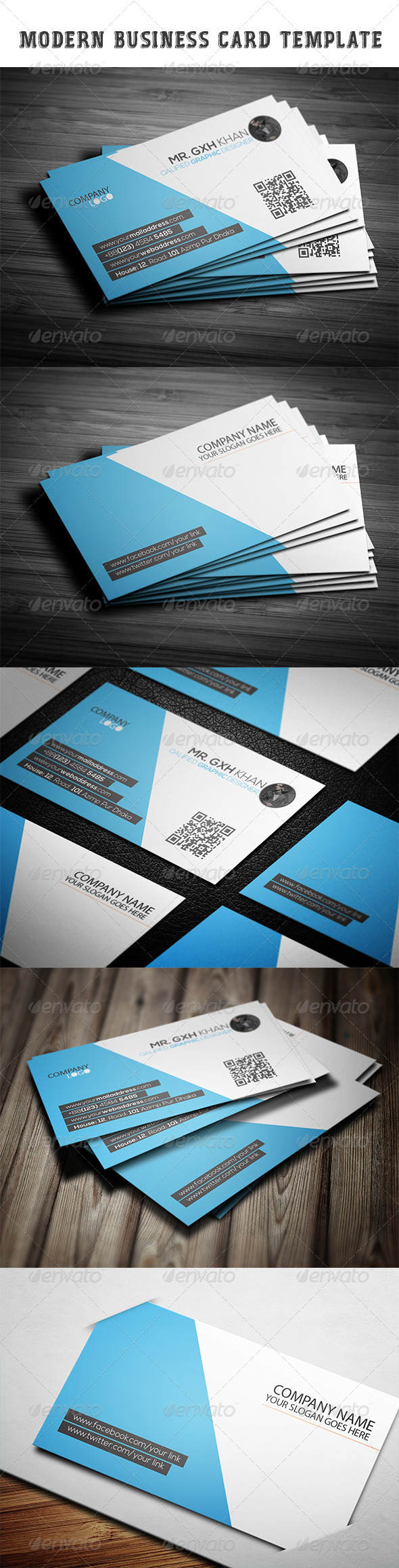 GraphicRiver Modern Business Card Template 7389180 GraphicRiver Modern Business Card Template 7389180
