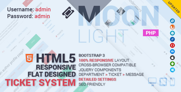 MoonLight Ticket System - WordPress Plugin - 1
