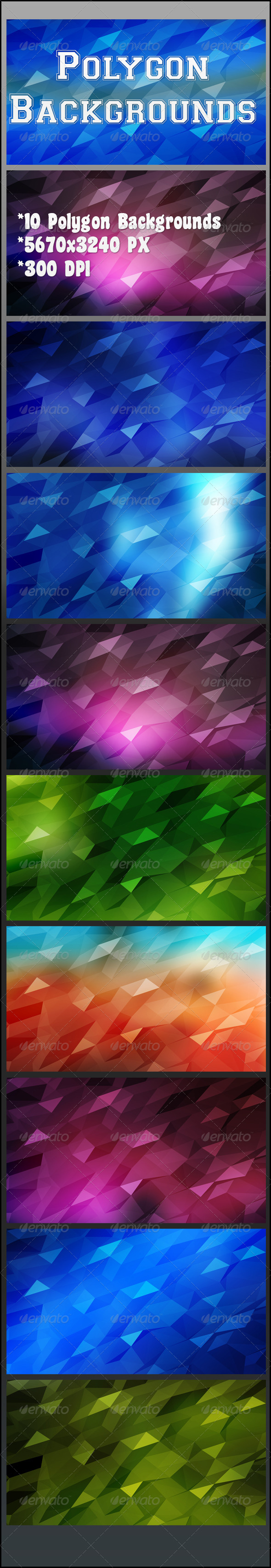 GraphicRiver Polygon Backgrounds 8216809 GraphicRiver Polygon Backgrounds 8216809