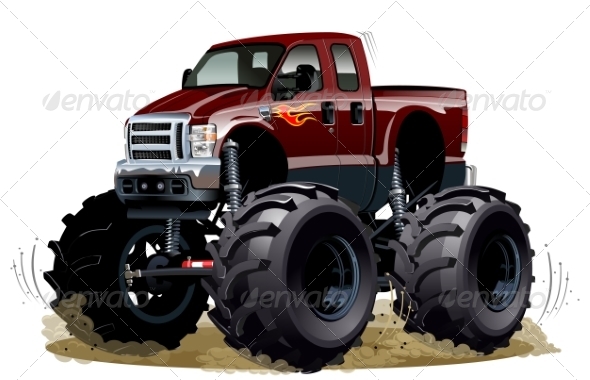 Cartoon Monster Truck