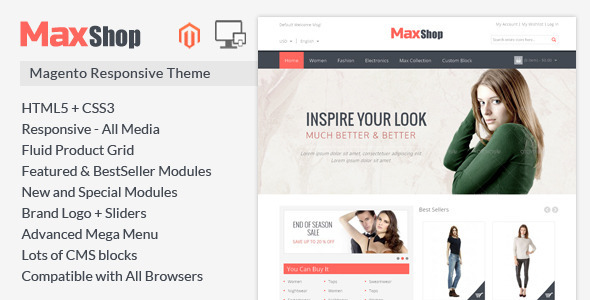 Maxshop - Magento Responsive Theme