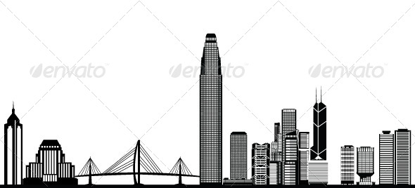 GraphicRiver Hong Kong Skyline 8207710 GraphicRiver Hong Kong Skyline 8207710