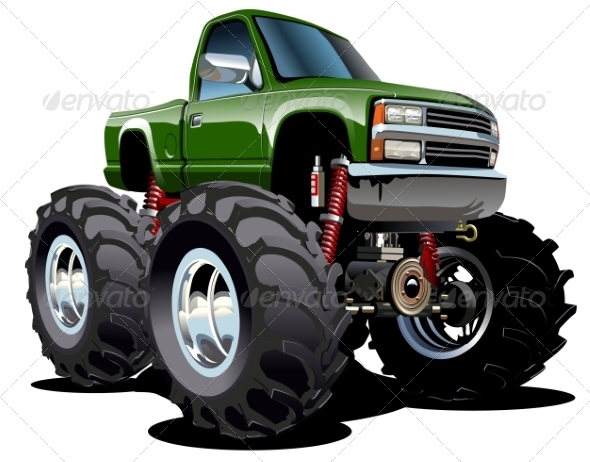 Cartoon Monster Truck