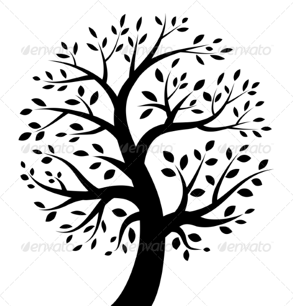 GraphicRiver Black Tree Icon 8217352 GraphicRiver Black Tree Icon 8217352