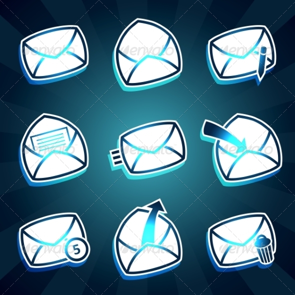 GraphicRiver Set of Message and Envelop Icons for Email 8217945 GraphicRiver Set of Message and Envelop Icons for Email 8217945