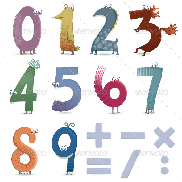 GraphicRiver Funny Numbers 8218138 GraphicRiver Funny Numbers 8218138