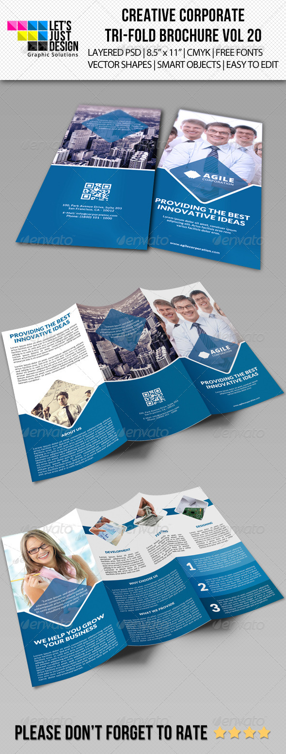 GraphicRiver Creative Corporate Tri-Fold Brochure Vol 20 8218191 GraphicRiver Creative Corporate Tri-Fold Brochure Vol 20 8218191