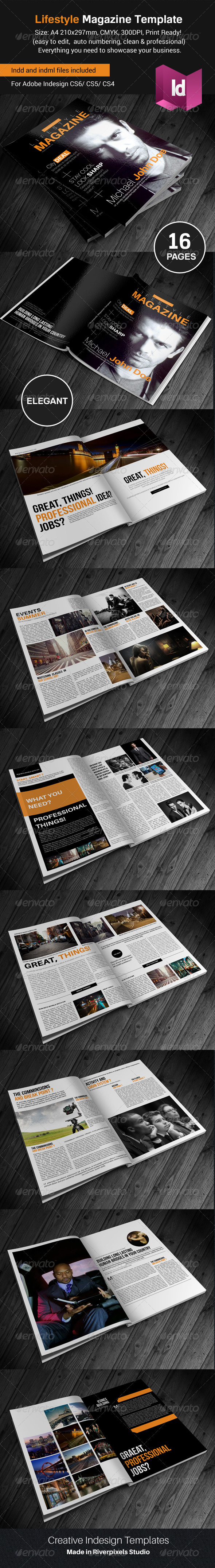 GraphicRiver Creative Lifestyle Magazine Template 8204271 GraphicRiver Creative Lifestyle Magazine Template 8204271