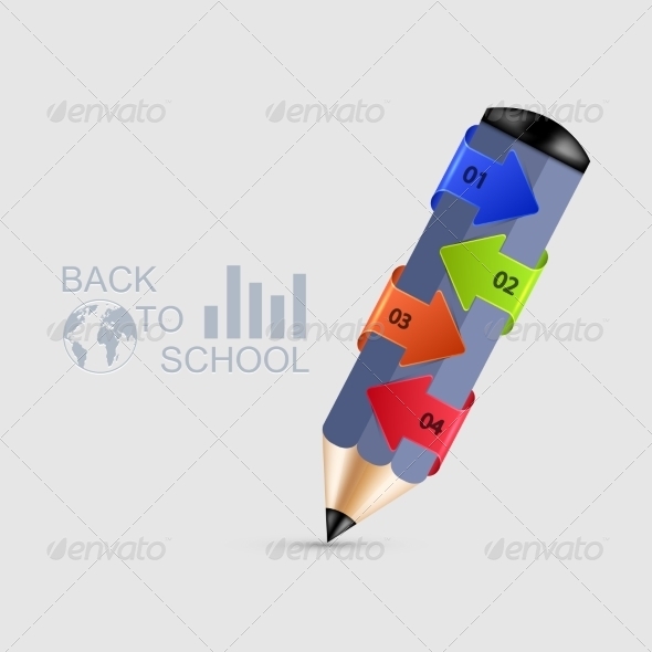 Modern Pencil Infographics Modern Pencil Infographics