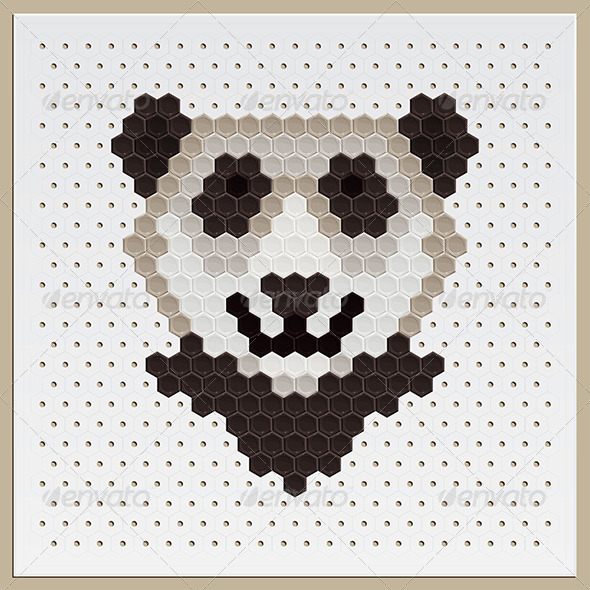 GraphicRiver Mosaic Panda 8219532 GraphicRiver Mosaic Panda 8219532