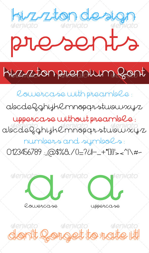 GraphicRiver Kizzton Premium Font 8219813 GraphicRiver Kizzton Premium Font 8219813