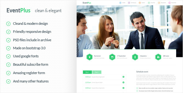 ThemeForest EventPlus Landing Page HTML5 Template 8220132 ThemeForest EventPlus Landing Page HTML5 Template 8220132