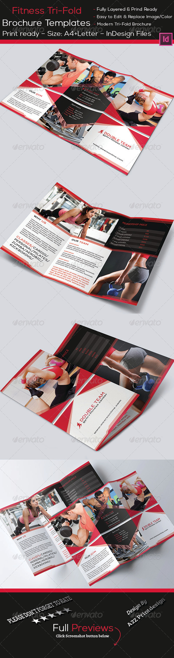 Fitness Tri-Fold Brochure