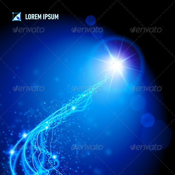 GraphicRiver Energy Coming from a Distant Blue Star 8220337 GraphicRiver Energy Coming from a Distant Blue Star 8220337