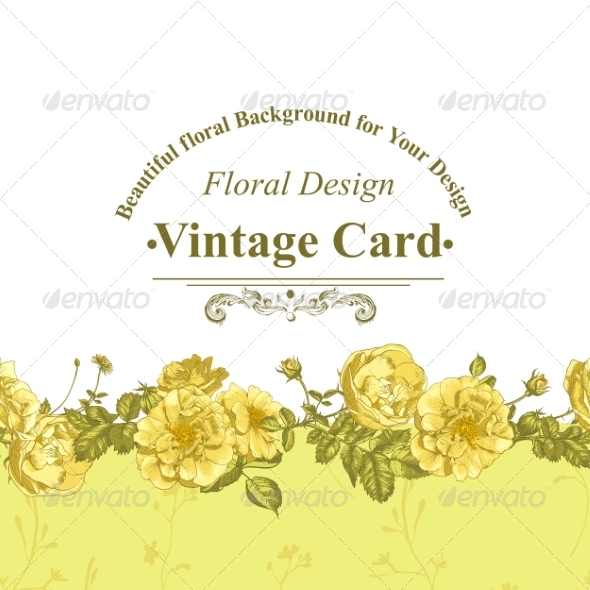 GraphicRiver Roses Greeting Card 8225659 GraphicRiver Roses Greeting Card 8225659