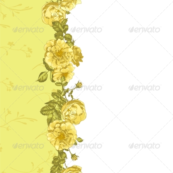 GraphicRiver Roses Border 8225664 GraphicRiver Roses Border 8225664