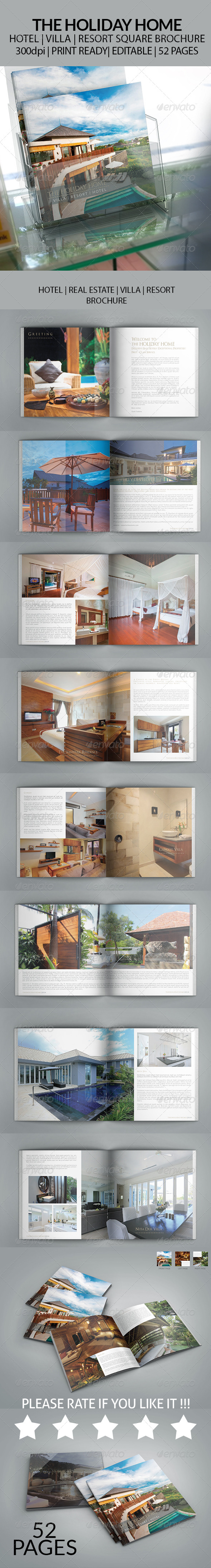 GraphicRiver Hotel Villa Resort Square Brochure 8225988 GraphicRiver Hotel Villa Resort Square Brochure 8225988