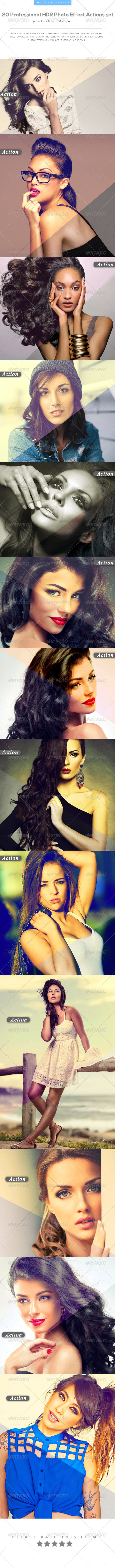 GraphicRiver 20 Professional HDR Photo Effect Actions set 8226020 GraphicRiver 20 Professional HDR Photo Effect Actions set 8226020
