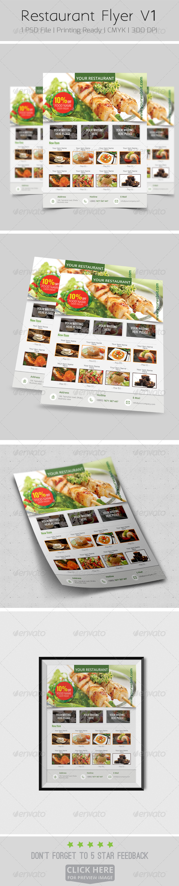 GraphicRiver Restaurant Flyer V1 8203267 GraphicRiver Restaurant Flyer V1 8203267