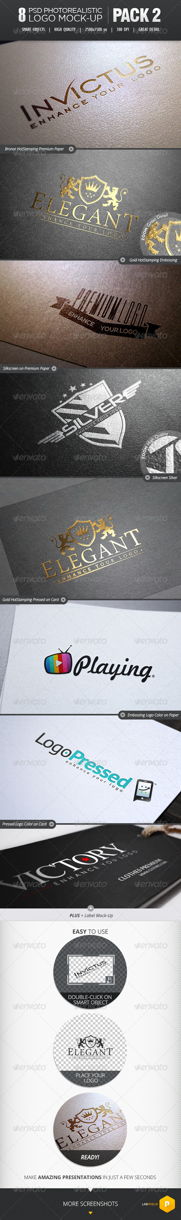 GraphicRiver 8 photorealistic logo Mock-Up Pack 2 8227197 GraphicRiver 8 photorealistic logo Mock-Up Pack 2 8227197