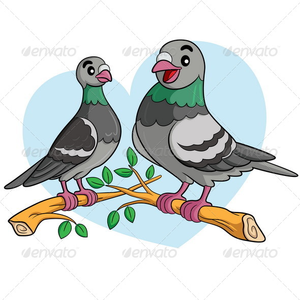 GraphicRiver Pigeon Cartoon 8227711 GraphicRiver Pigeon Cartoon 8227711