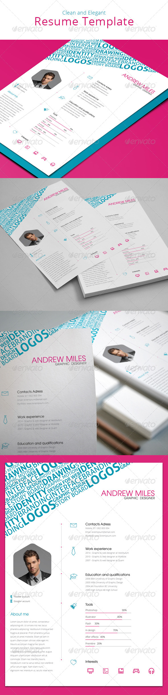Clean and Elegant Resume Clean and Elegant Resume